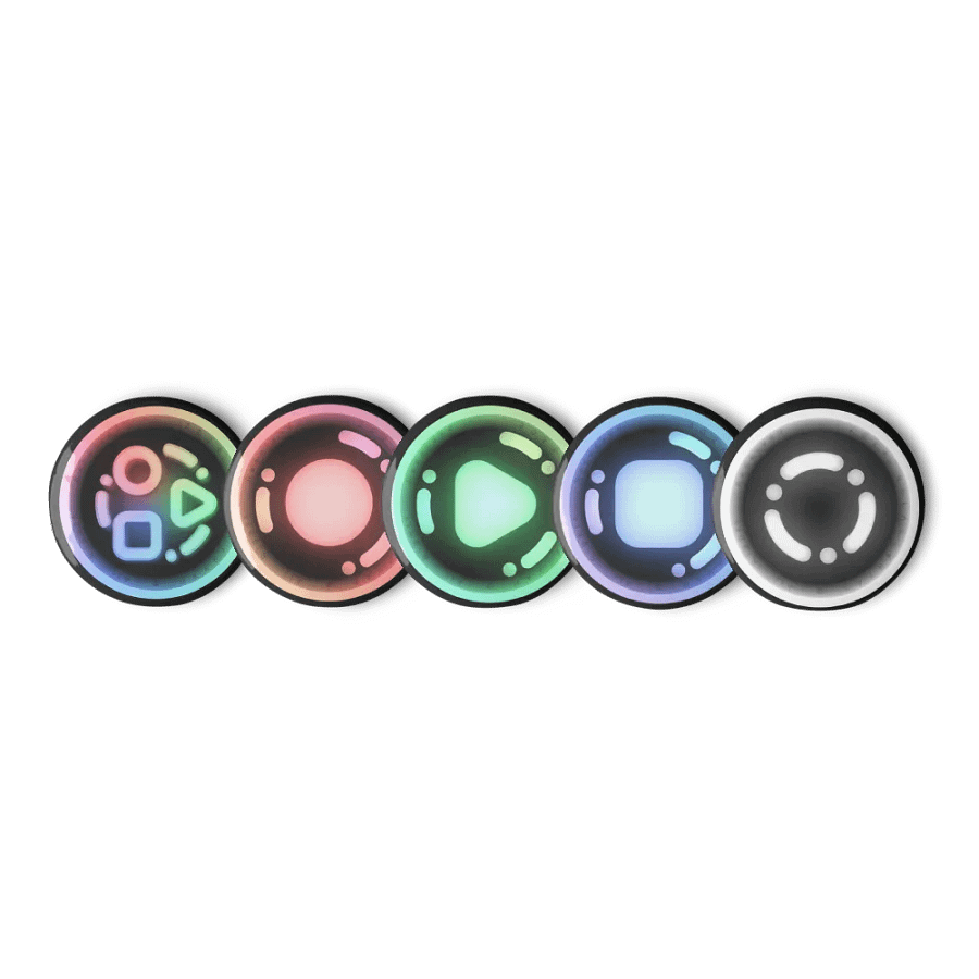 RelativRyan Pin Button Set #0 (On Black) product image (1)