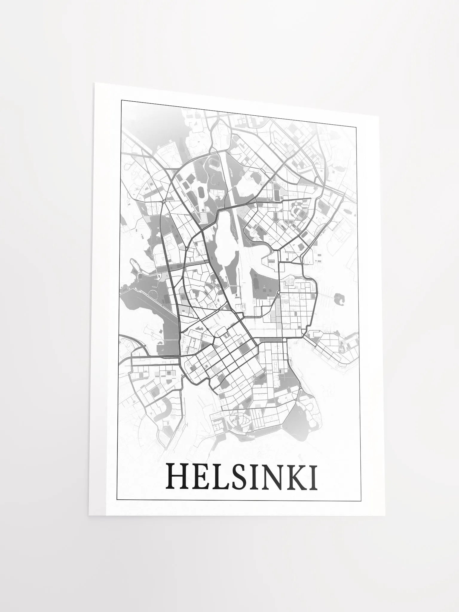 Helsinki, Finland, city map print product image (15)