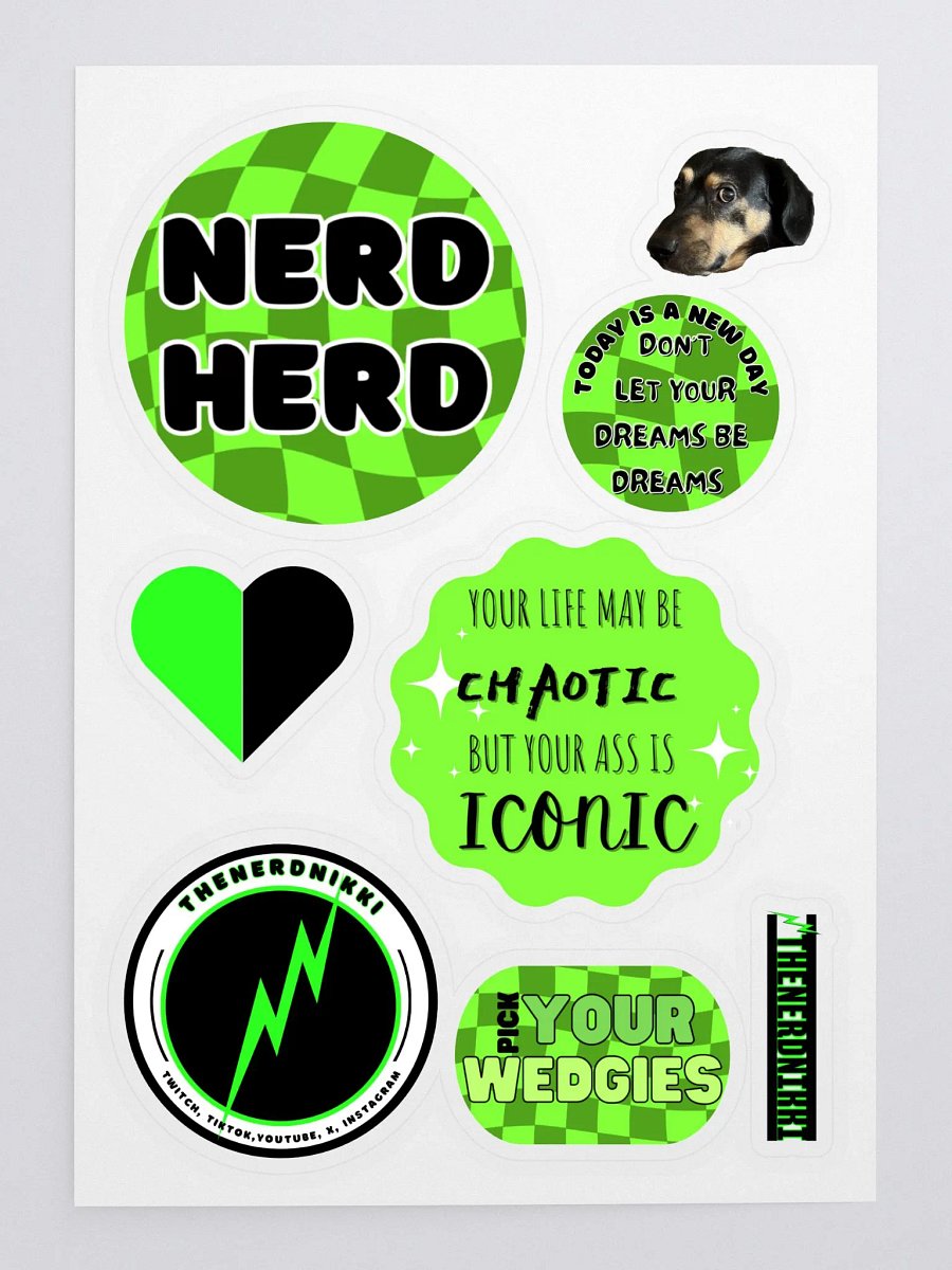 TheNerdNikki Sticker Sheet product image (3)