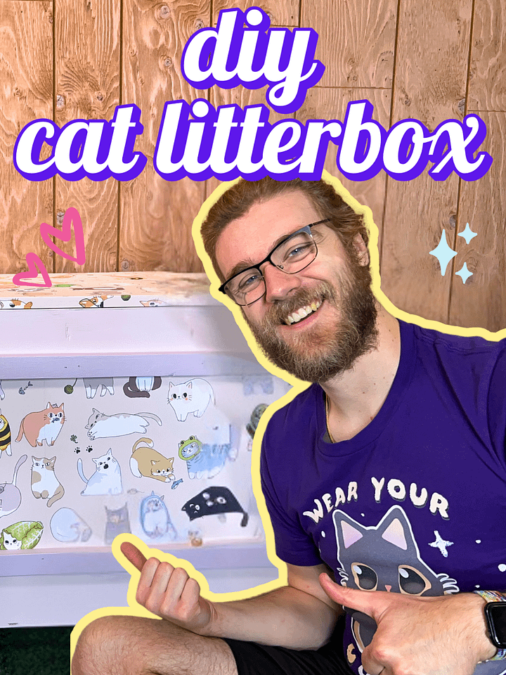 DIY Cat Litterbox Cabinet Plans product image (1)