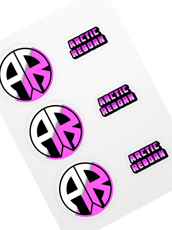ARCTIC REBORN Logo Sticker Sheet product image (1)