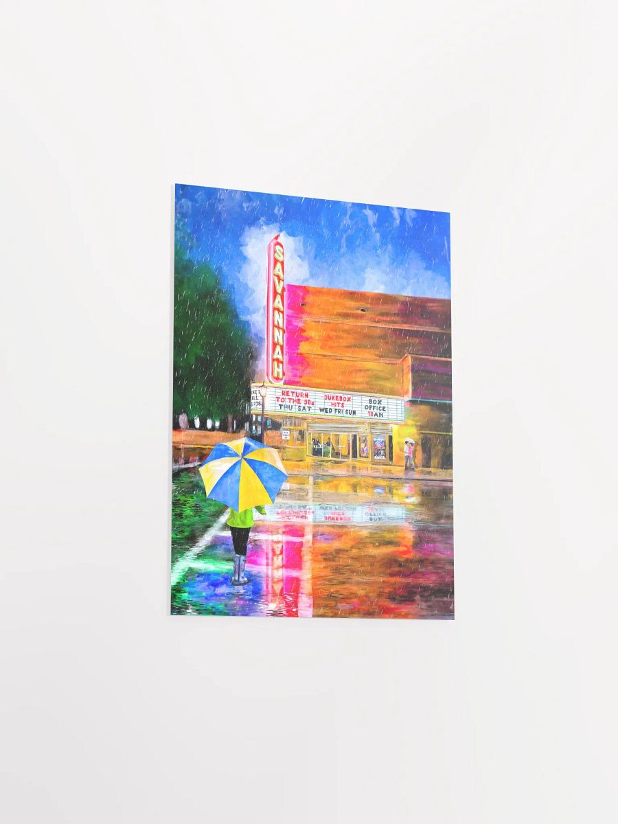 Savannah Theatre In The Rain – Matte Poster product image (21)