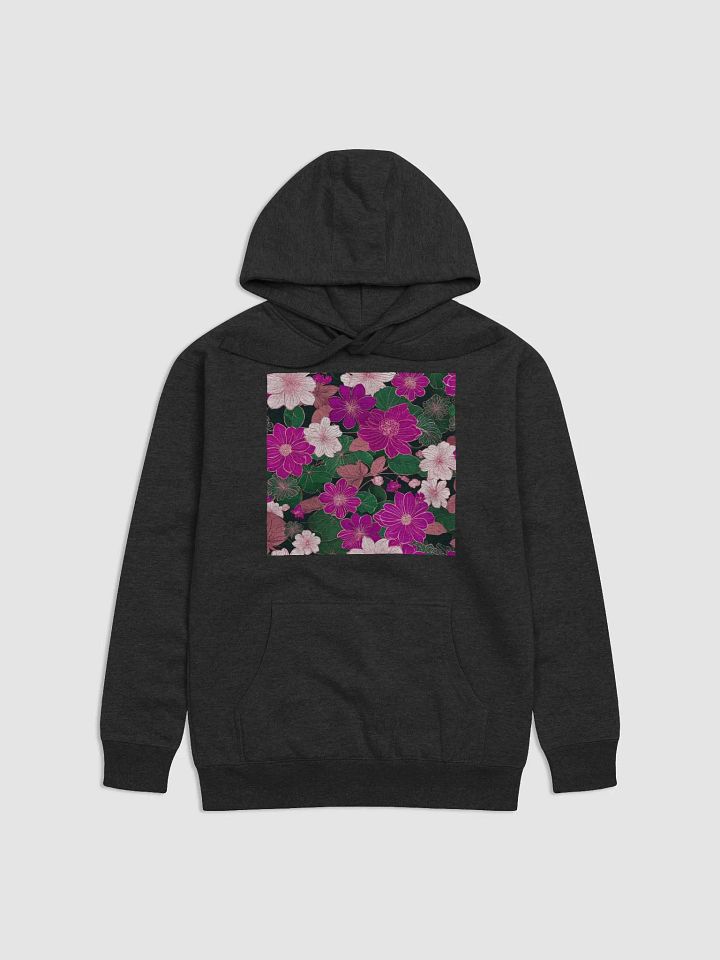 Hoodie Unisex Japanese Flowers Pink product image (1)