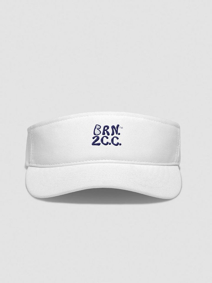 Men's | BRN.2C.C.™ | Embroidered Flexfit Visor | Moisture-Wicking | Fast-Drying | Low Profile | Coastal Performance Style | Navy Embroidered Logo product image (1)