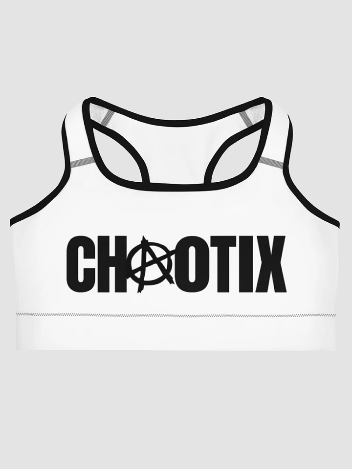 Chaotix Sports Bra - Black/White product image (1)
