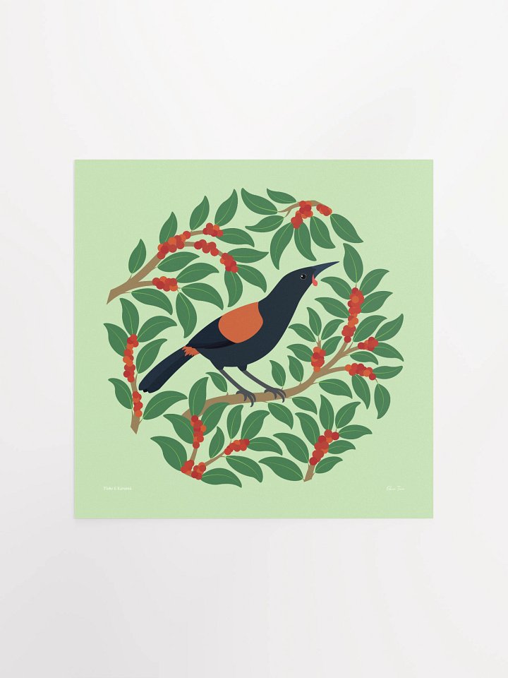 Tīeke in Karamū Unframed Wall Art product image (3)