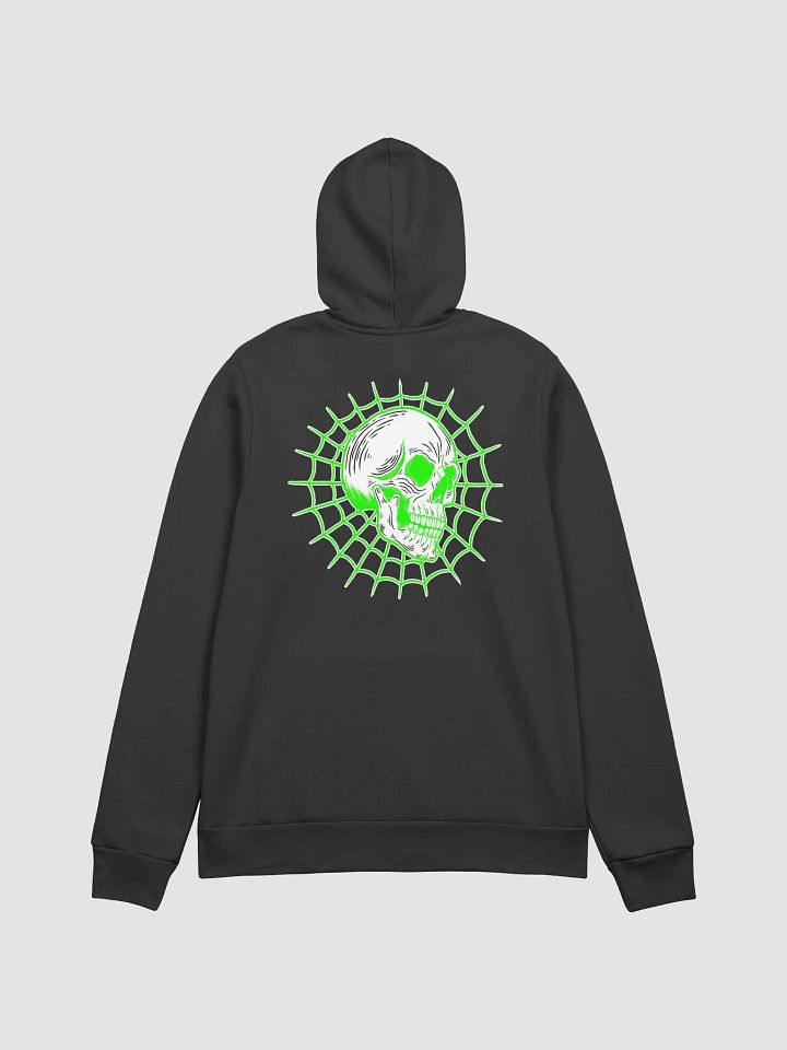 Spider Skull Hoodie Lime Green product image (9)