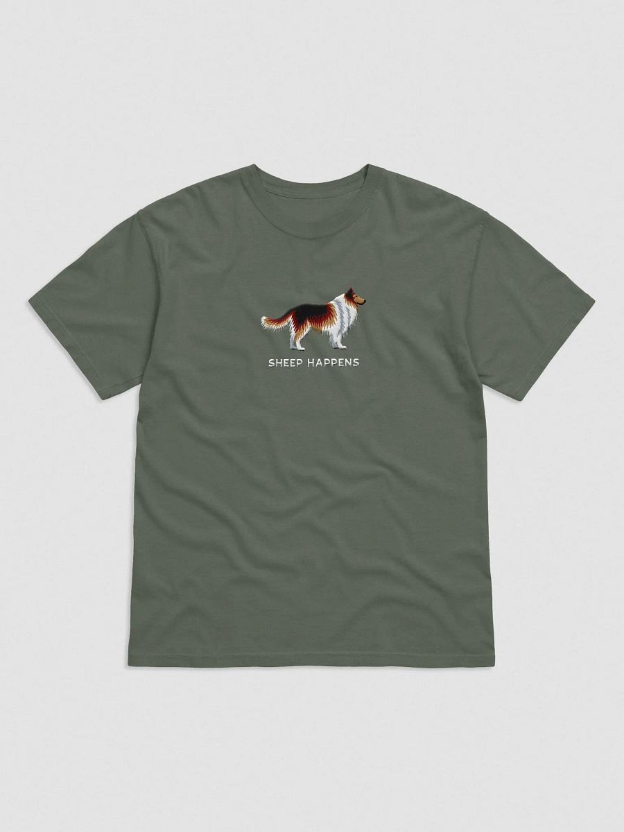 Sheep Happens T-Shirt(Embroidered) of a Shetland Sheepdog(Sable) product image (4)