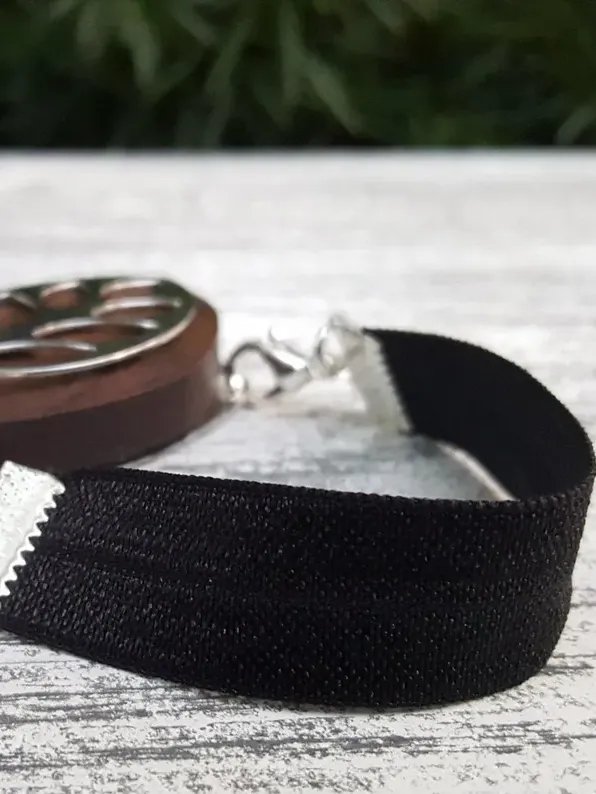 Black Elastic Bracelet | Handmade Accessory for Bellabeat Leaf Urban & Ivy product image (1)