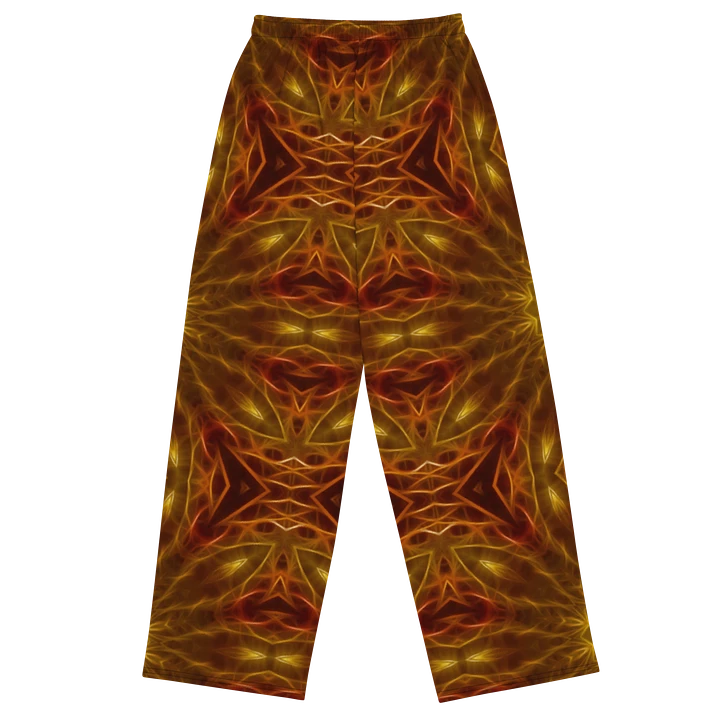 Gold Red Star Kaleidoscope Wideleg Pants product image (1)