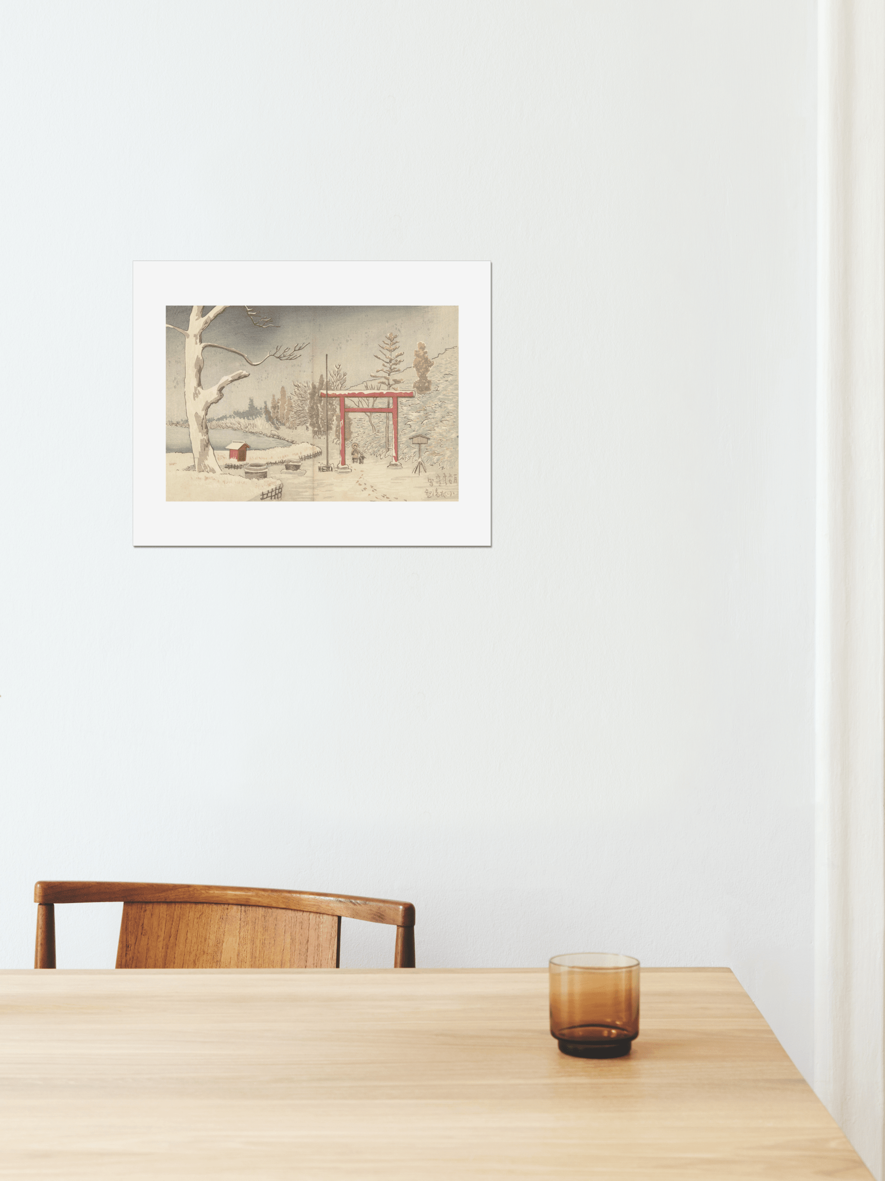 Snow at Hakone Shrine - Kobayashi Kiyochika product image (4)