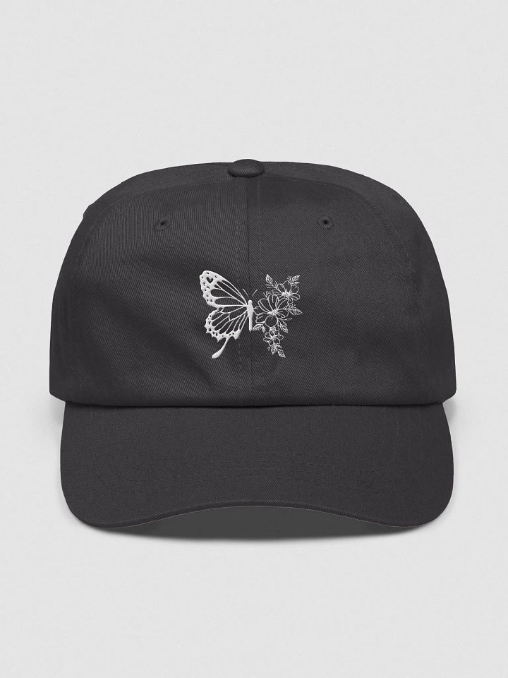 Outline Floral Wing Butterfly Embroidered Cap product image (4)