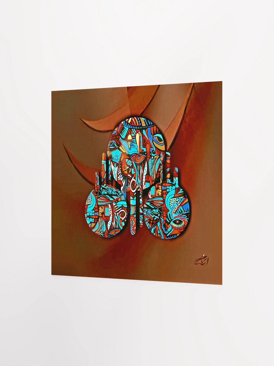 Vibrant Hand Gesture Poster/Naïve art on an abstract background product image (6)