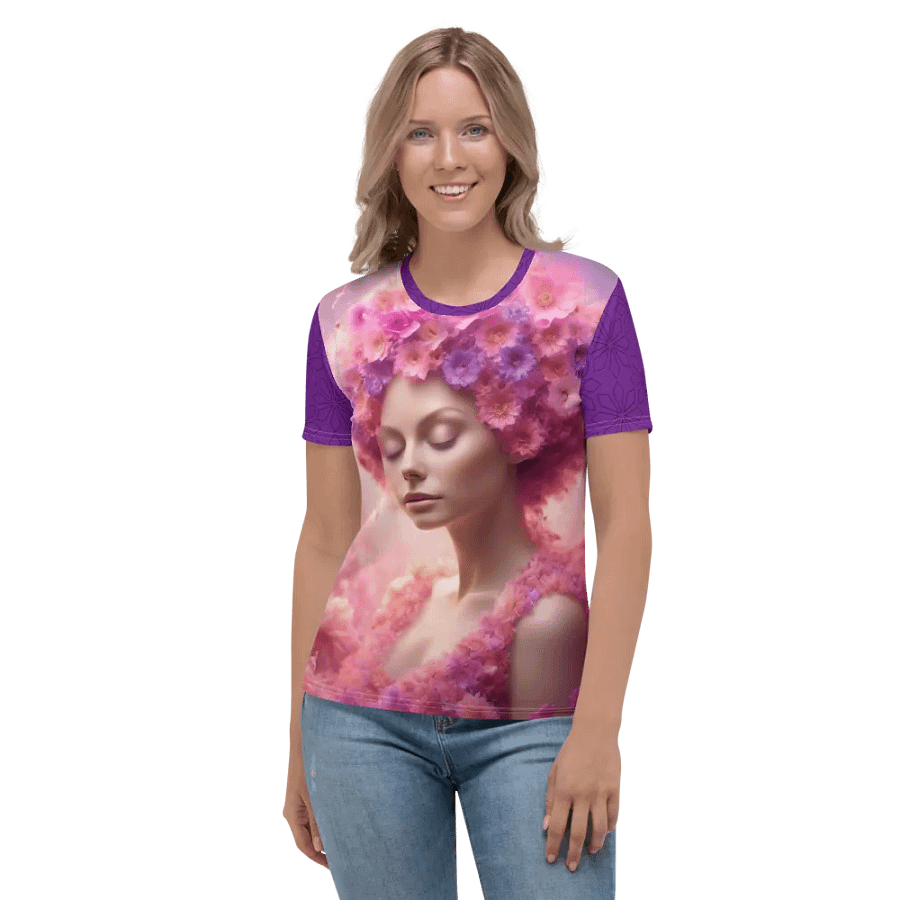 Pink Flower Girl T-Shirt product image (5)