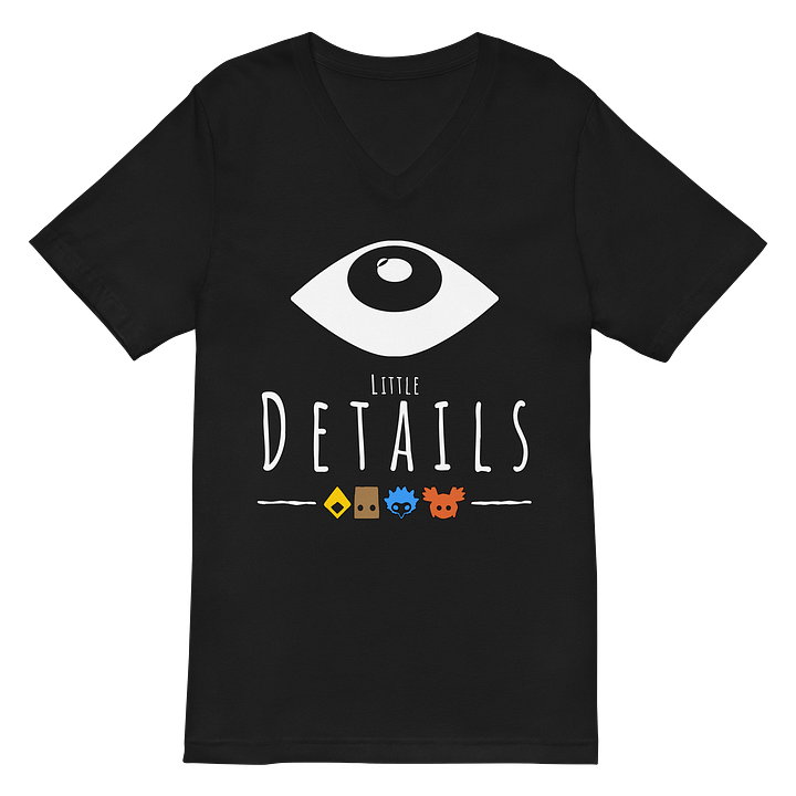 Little Details - Bella+Canvas Short Sleeve V-Neck Jersey T-Shirt product image (2)