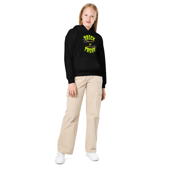 Trick or Treat Halloween Youth Hoodie product image (2)