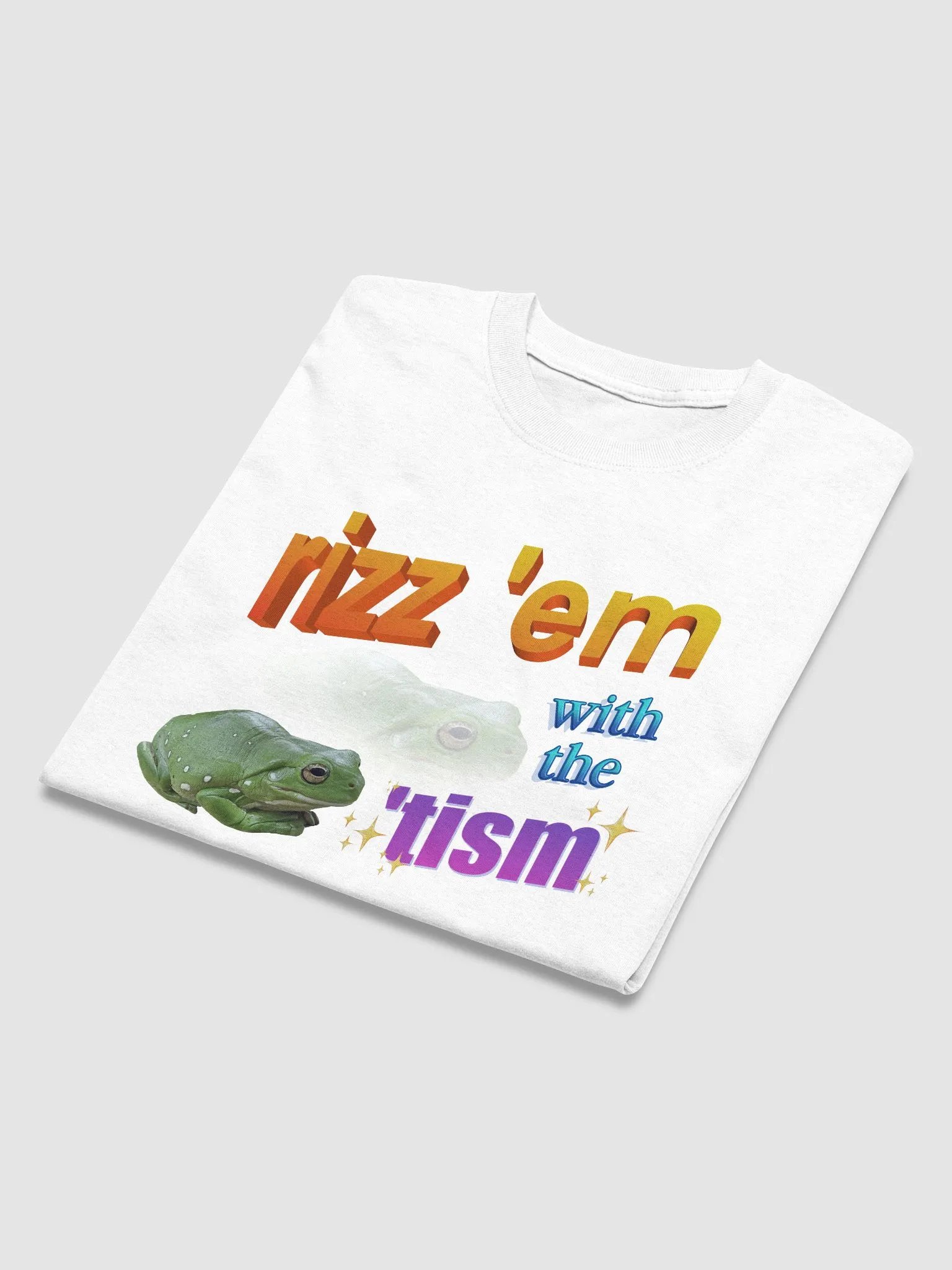 Rizz 'em with the 'Tism- Frog T-shirt product image (58)