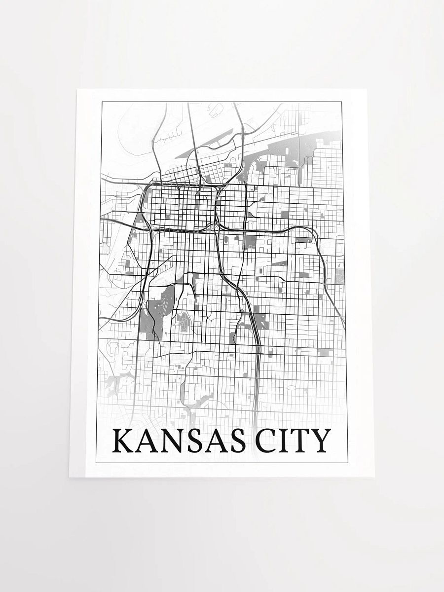 Kansas City, Missouri, USA, city map print product image (18)