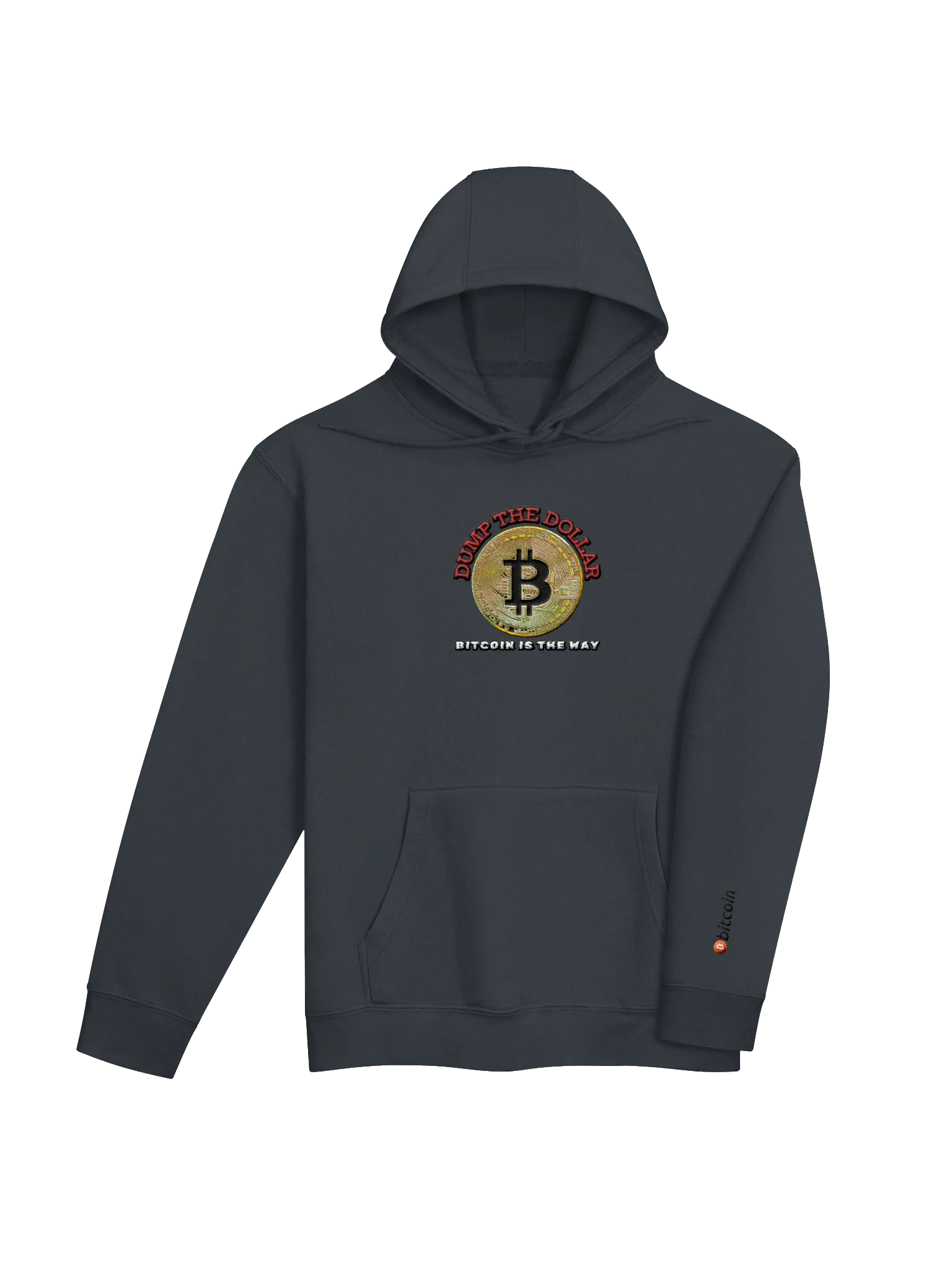 Dump the Dollar EMBROIDERED Hoodie with Arm Logo product image (24)