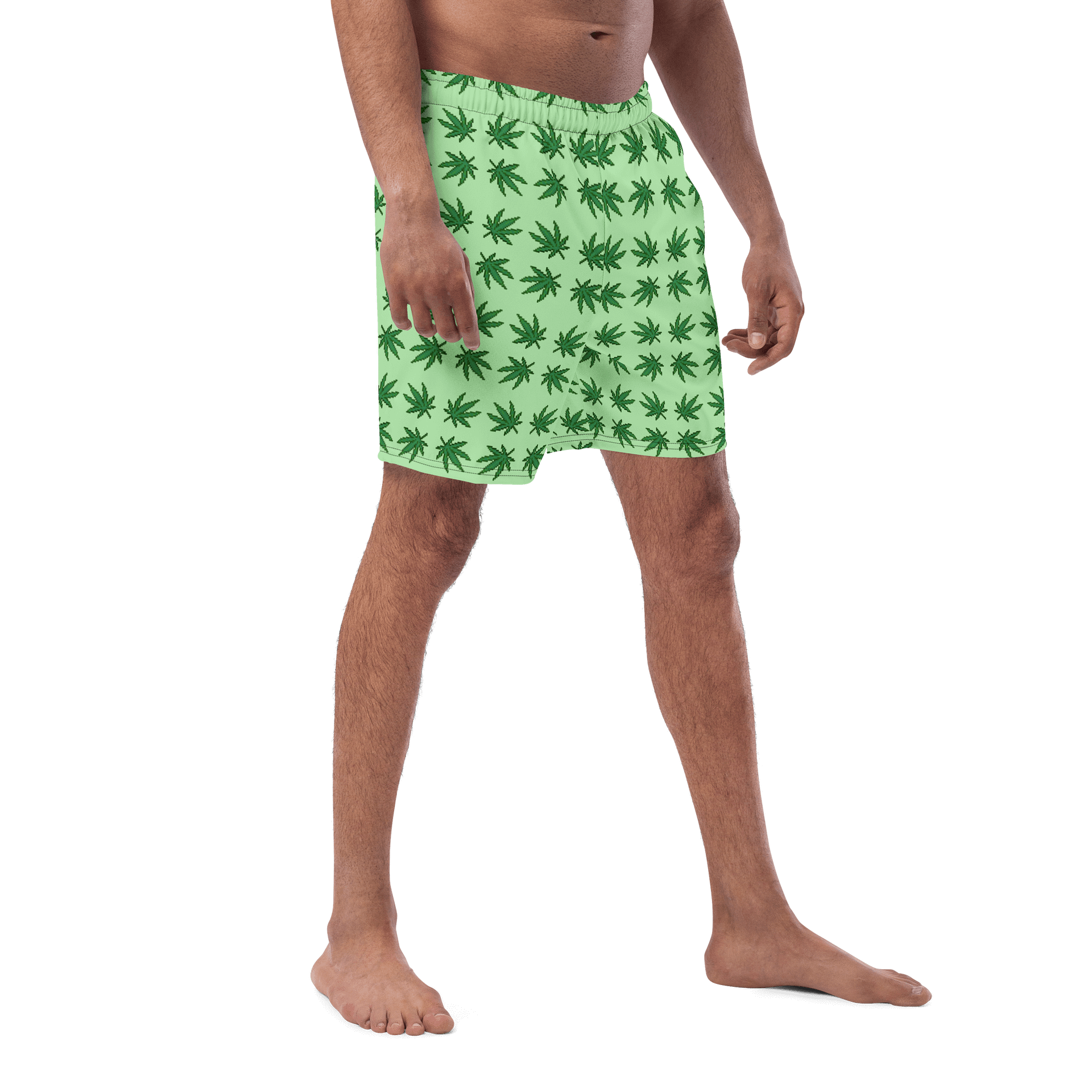 Weed Leaf Paradise Swim Trunks product image (3)