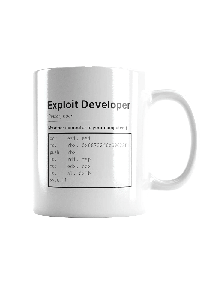 Exploit Developer Coffee Mug product image (1)