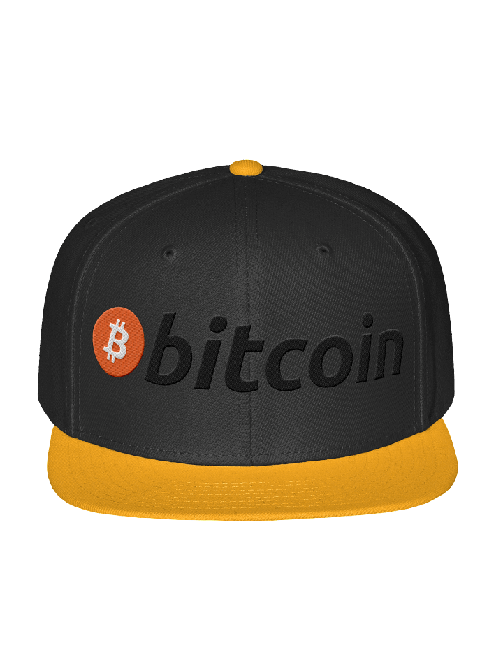 Bitcoin Hat Black with Yellow product image (1)