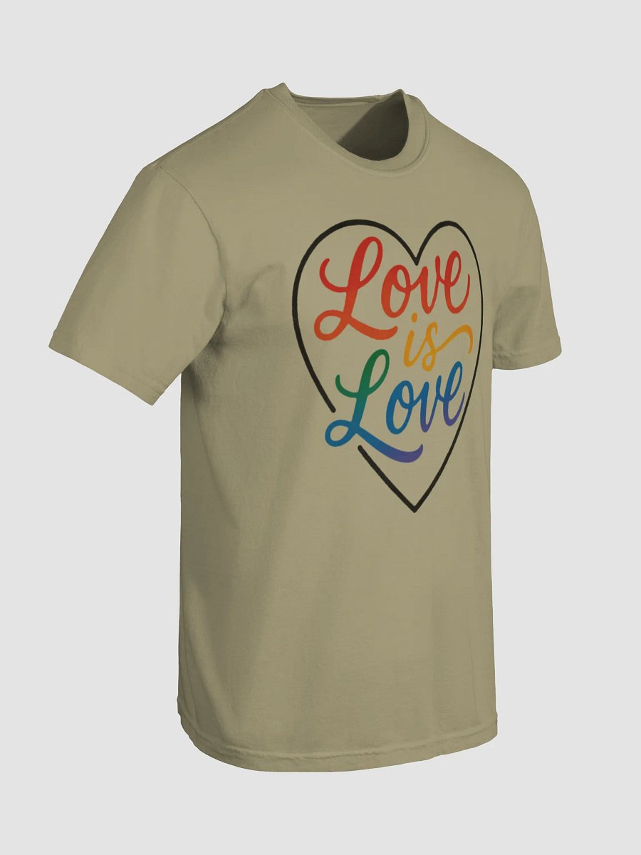Love is Love Pride T-Shirt | LGBTQ+ Rainbow Heart Design | Equality Tee product image (47)