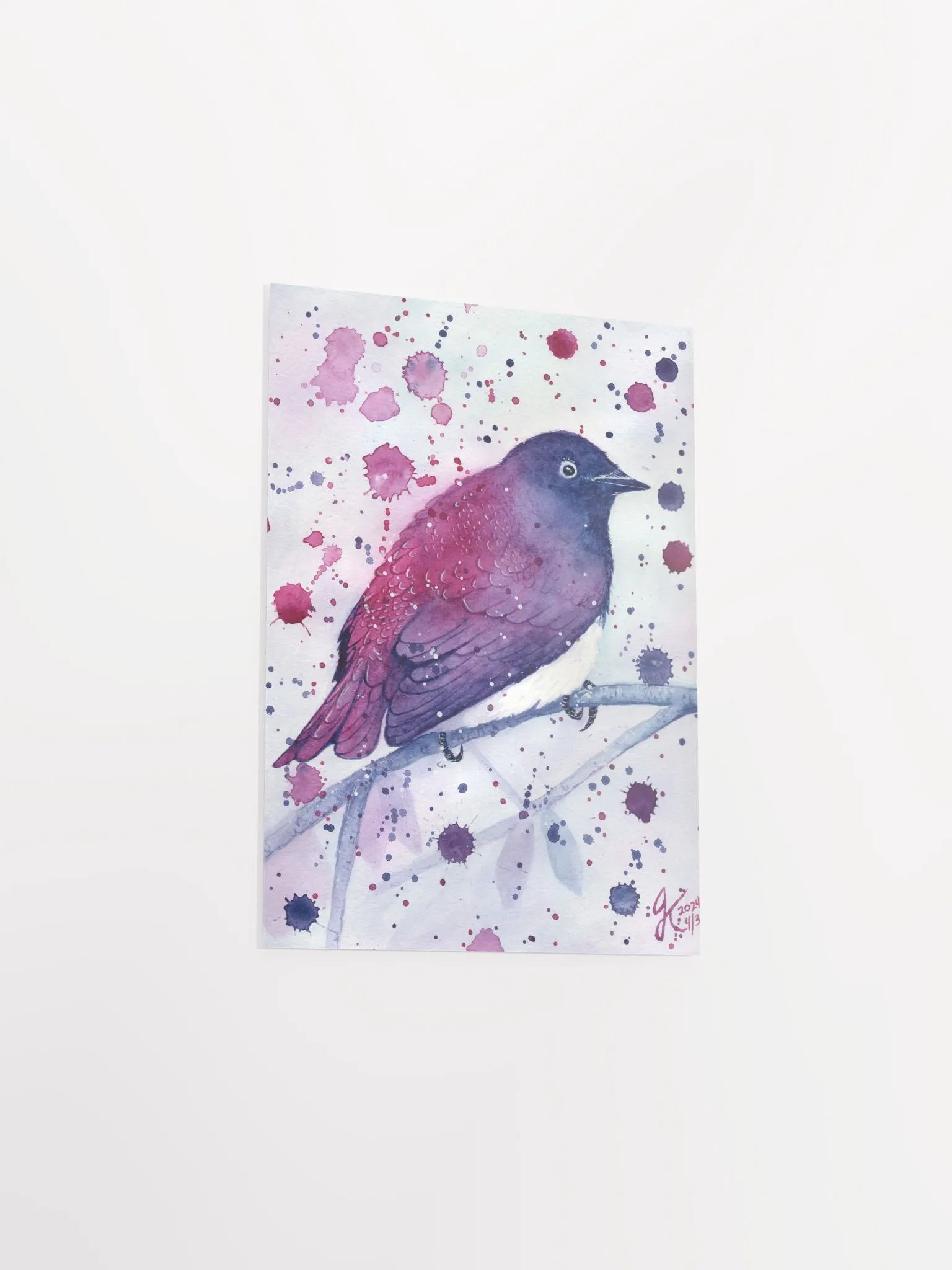 Vibrant Perched Violet-Backed Starling Poster product image (14)