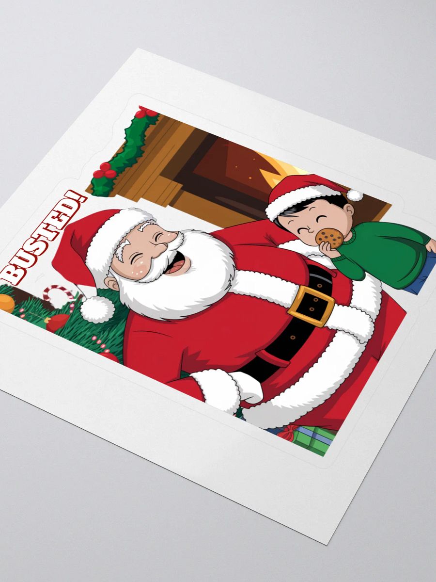 Busted! Santa Catching A Young Boy Eating His Christmas Cookies product image (3)