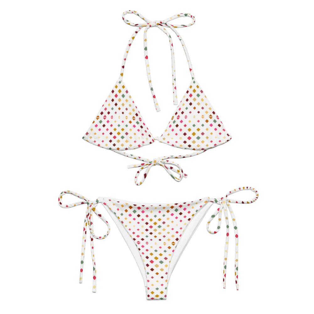 Colorful Square Pattern Design String Bikini product image (6)