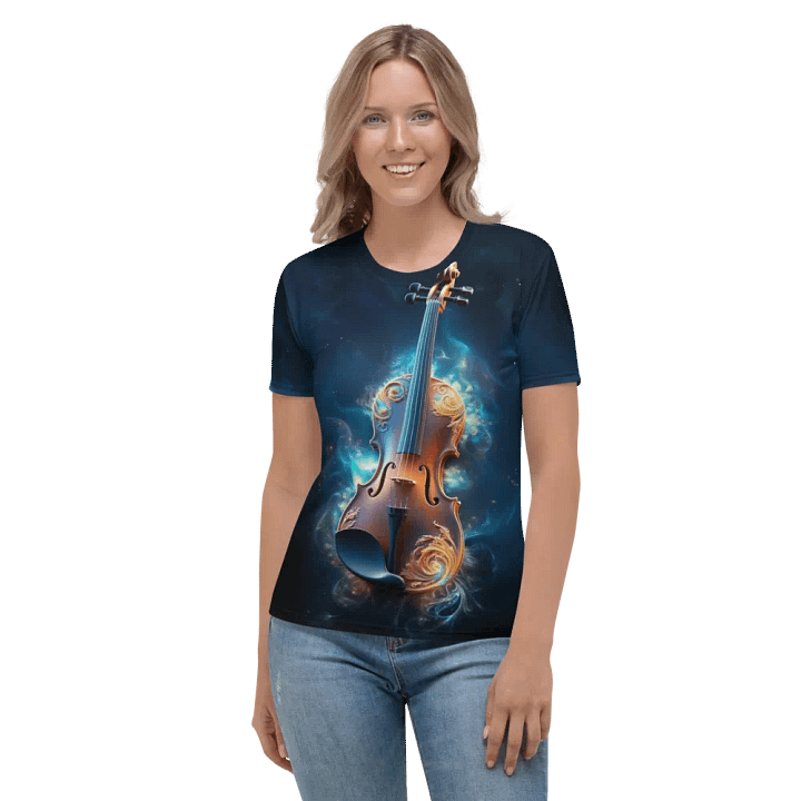Music Violin All Over Print T-shirt product image (2)