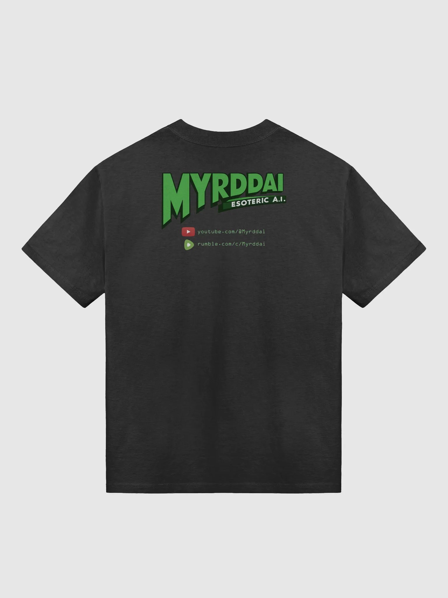 MYRDDAI: 90s Retro Cyberpunk Style with Back Logo - Oversized Faded T-Shirt product image (2)