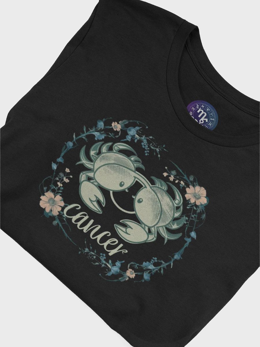 Exclusive Cancer Zodiac T-Shirt - Unisex Floral Crab Design | Astrology Gift product image (7)