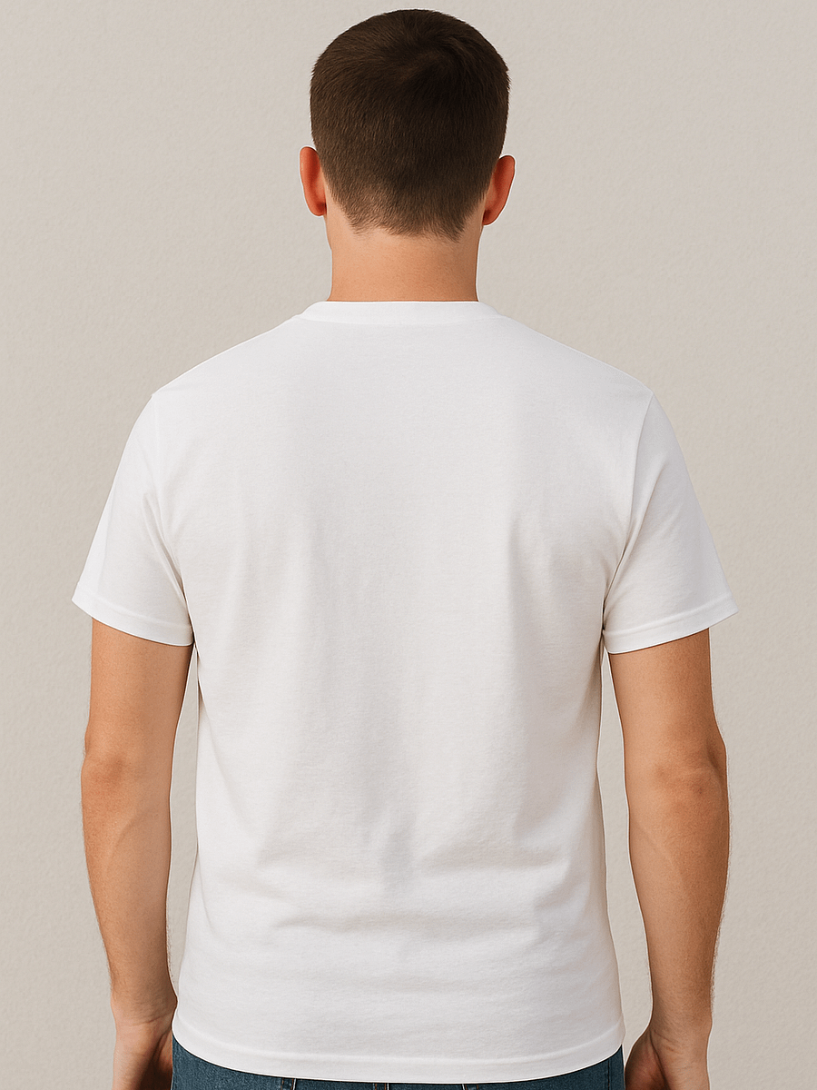 Samrat Royal Collection Roaring Classics Printed White Men's T-Shirt | Stylish Vintage Car Graphic Design product image (3)