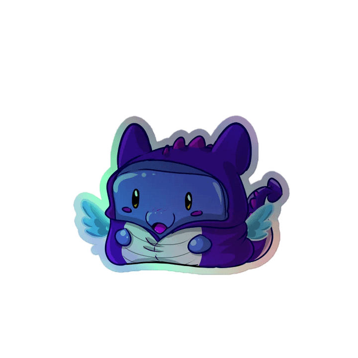 Dragon Squish Onesie Sticker- Holographic product image (2)