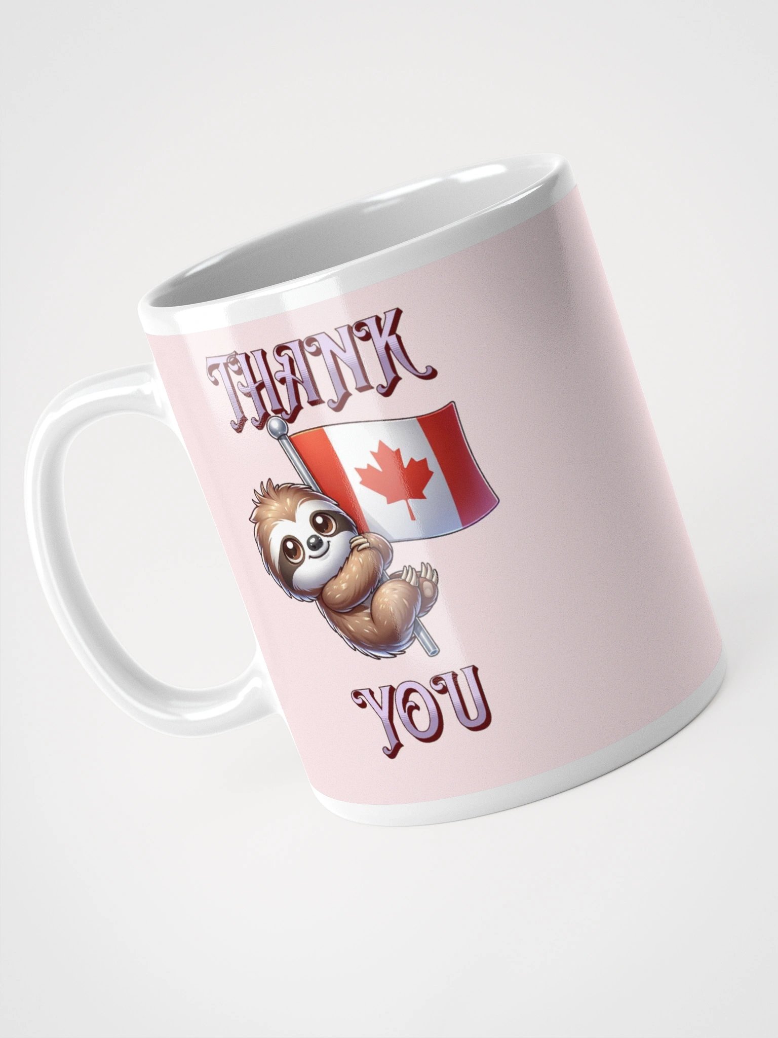 THANK YOU SLOTH CANADA FLAG product image (3)