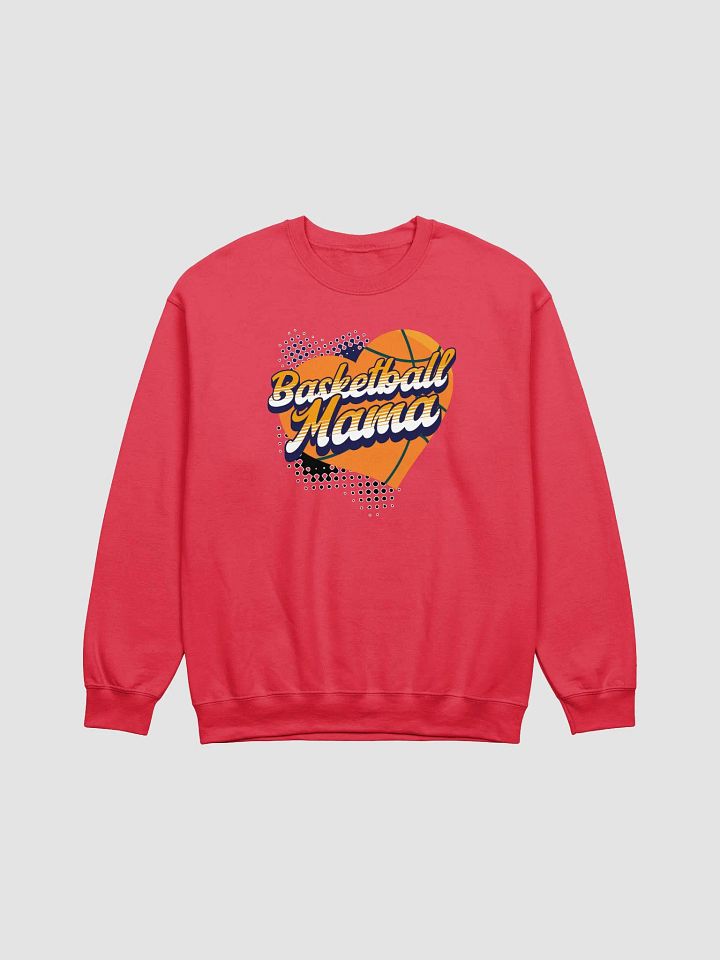 Mama Heart Basketball Crewneck Sweatshirt product image (15)