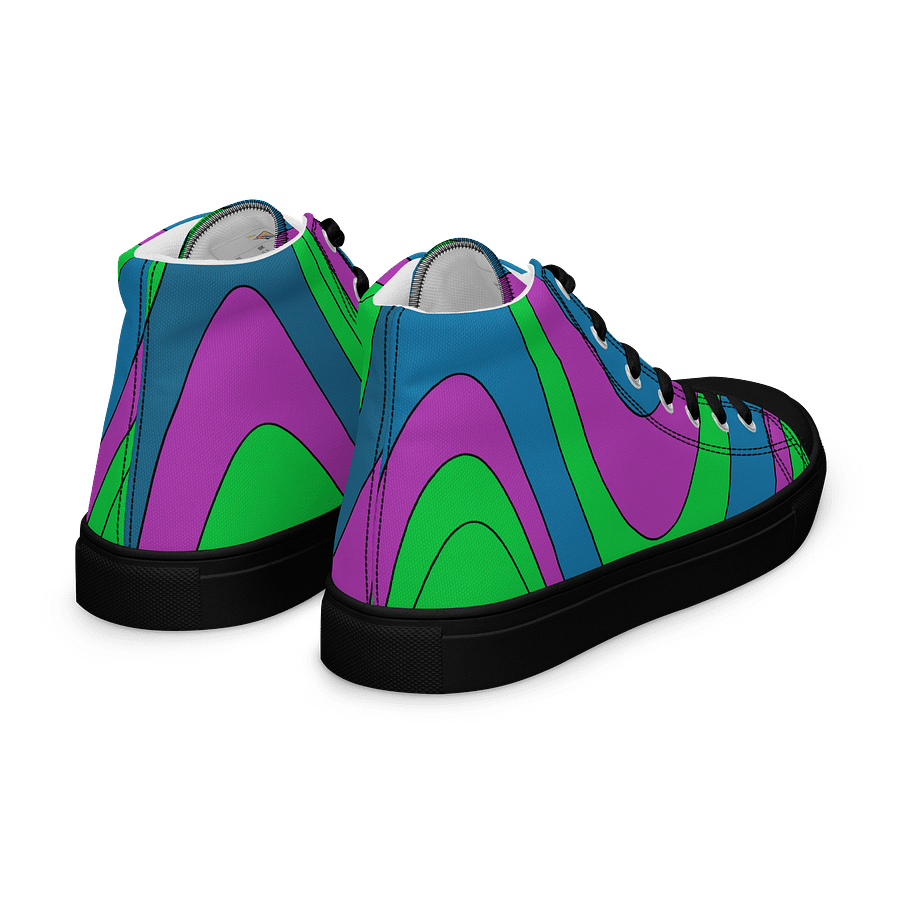 Psychedelic Wave Men's High Tops product image (10)