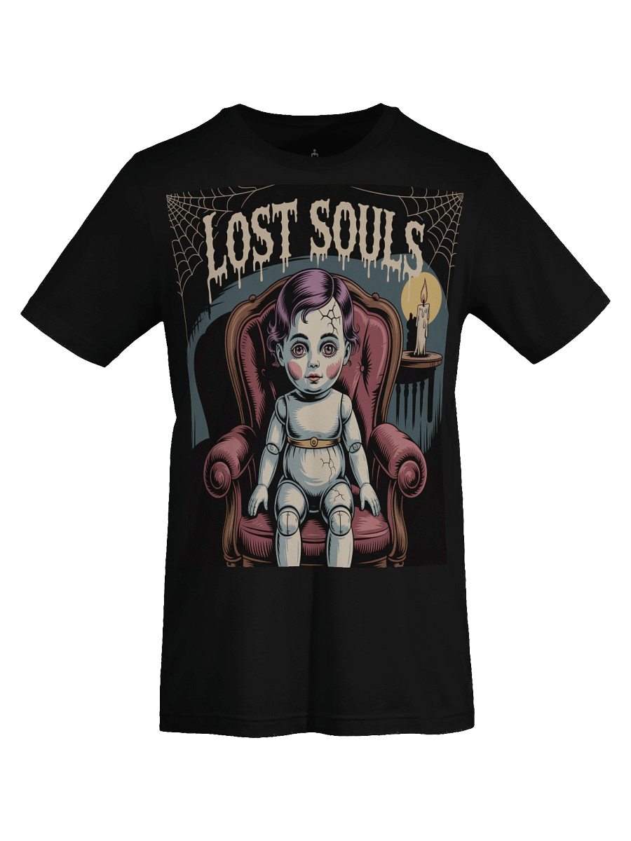 Lost Souls Unisex Supersoft T-Shirt by Midnight Veil Designs - Gothic Black, Red & More product image (7)