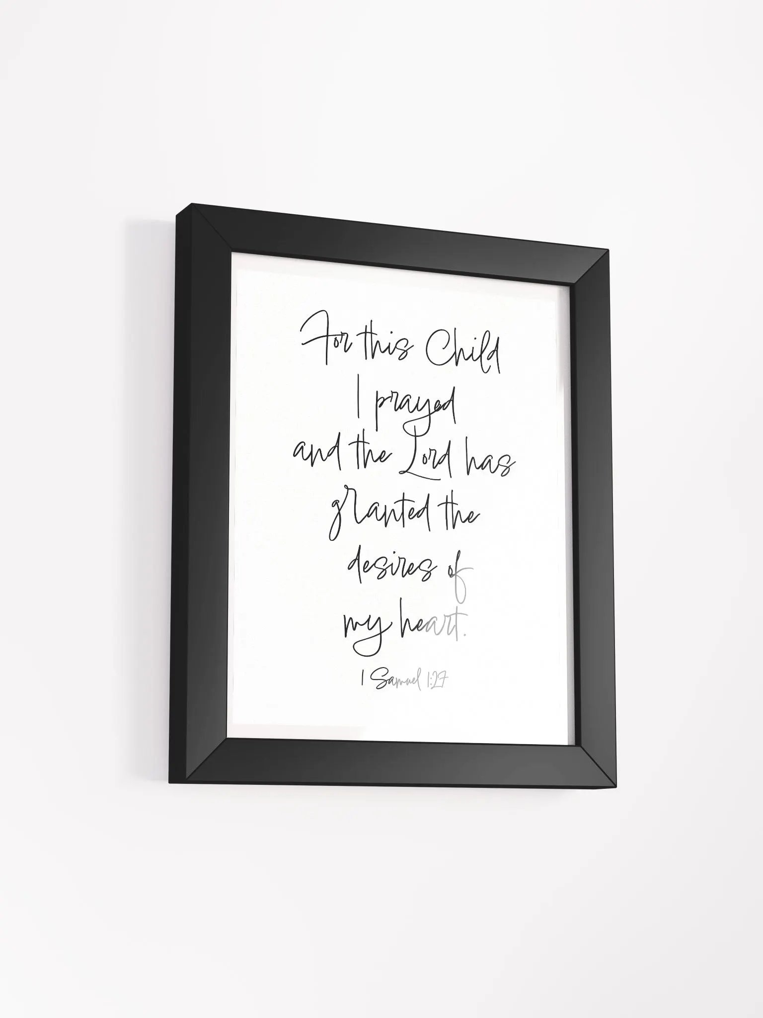 For this Child, I prayed - Framed product image (11)