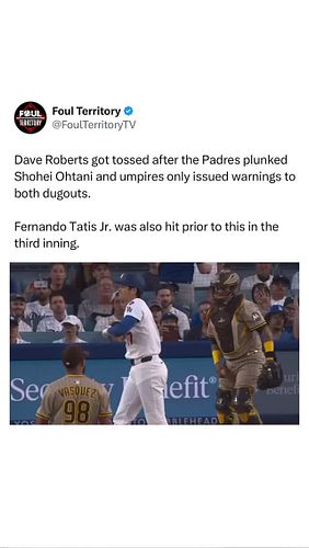Spice level: Dave Roberts getting tossed 🌶⚾
