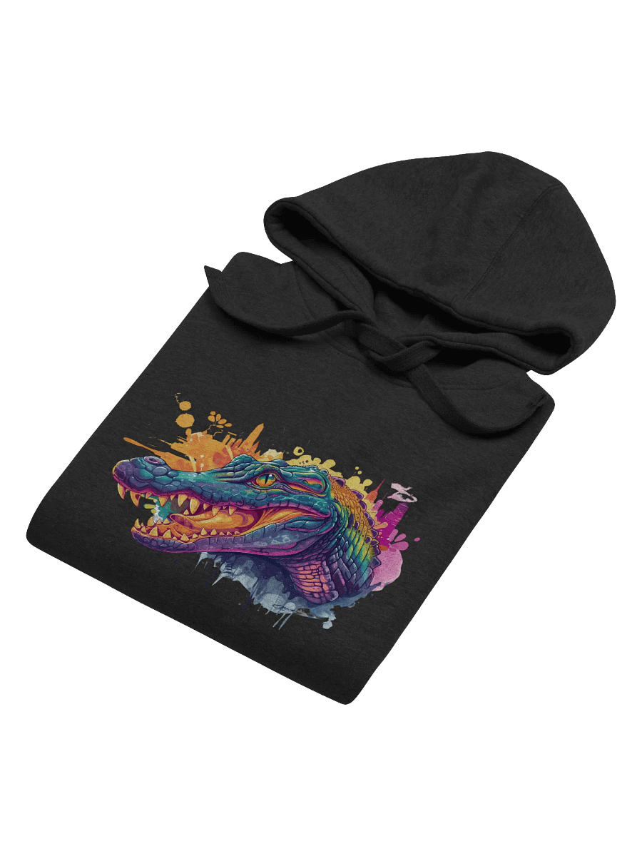 Vibrant Alligator Graffiti Head Unisex Hoodie product image (62)