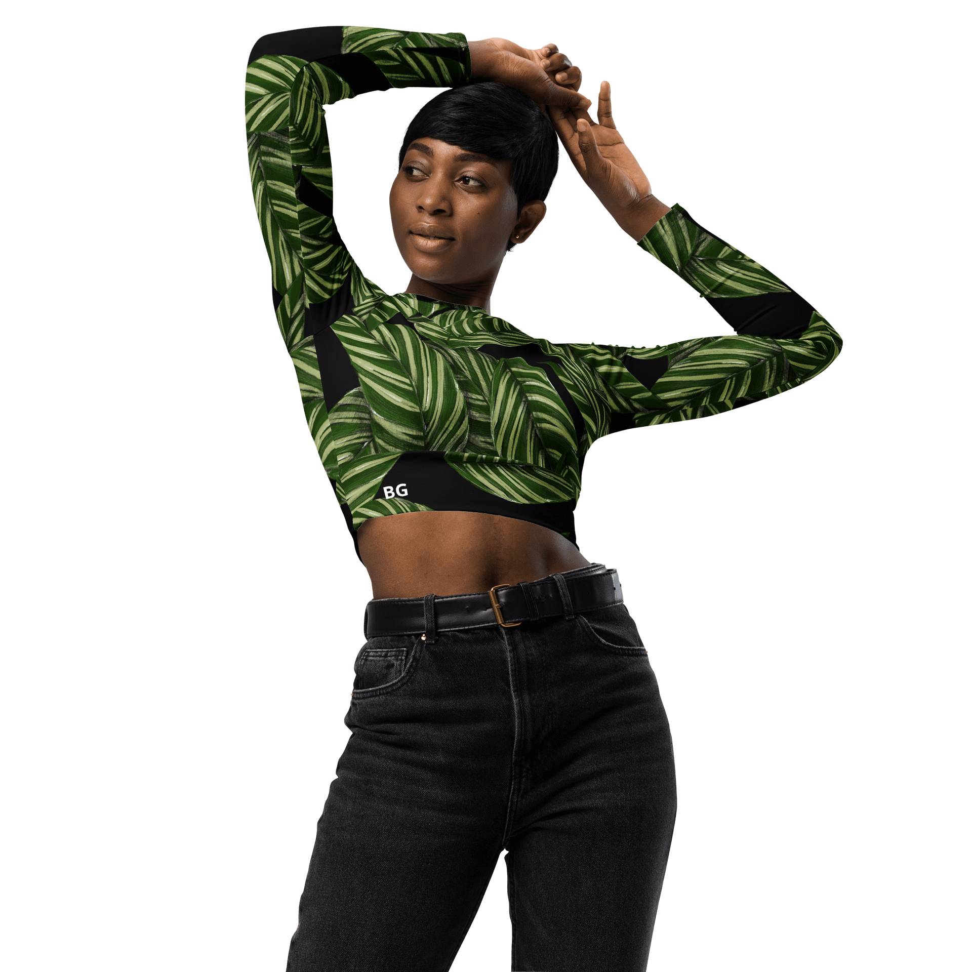 Barry Grady Leaf Recycled Crop Top product image (3)