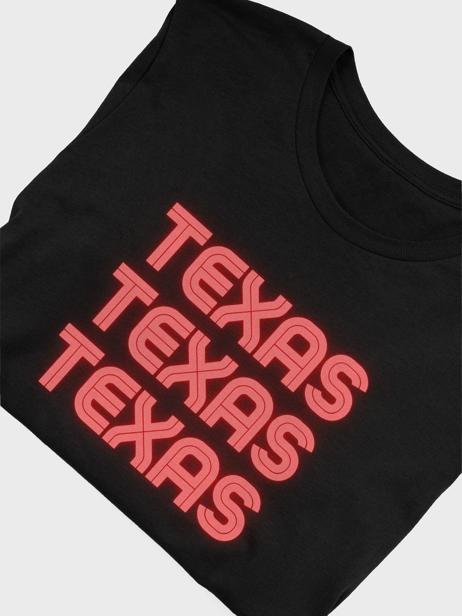 🔥 Triple Texas Neon Glow T-Shirt | Bella+Canvas Unisex Tee | Colo Pro Font in Red Neon product image (5)