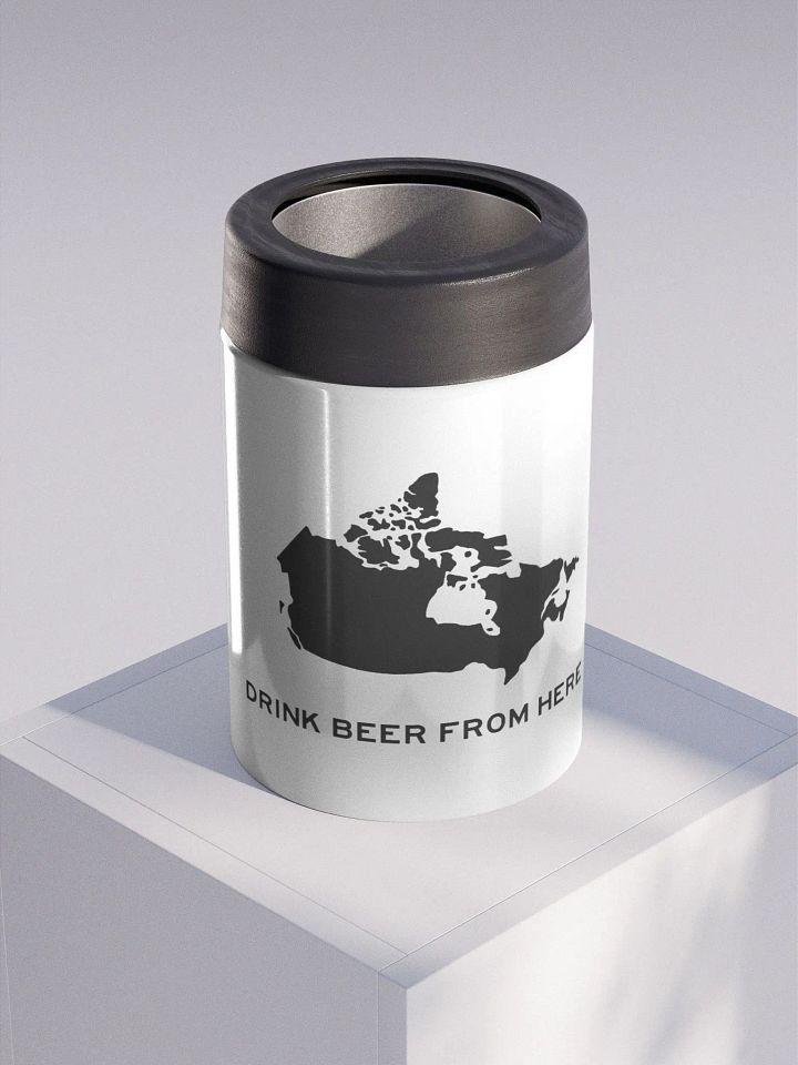 Drink Beer From Here Stainless Steel Koozie product image (1)