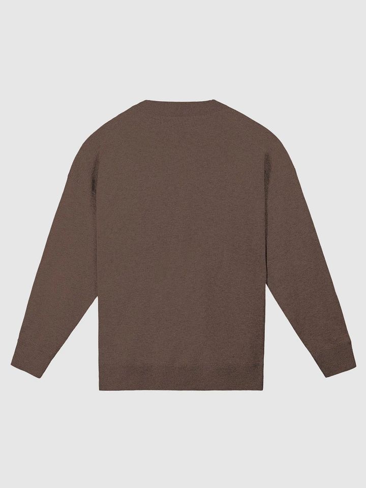 CURRENTLY IN BURNOUT (lg. design, brown and taupe) knitwear relaxed crewneck product image (2)