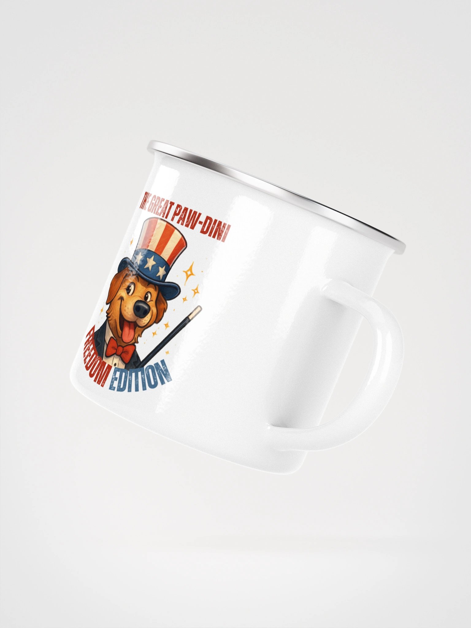 the great paw-dini freedom edition enamel mug product image (3)
