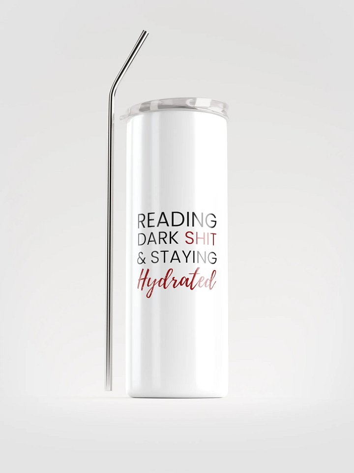 Reading Dark Sh*t Tumbler - White product image (1)