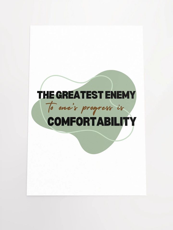 Comfortability the Enemy Poster product image (1)
