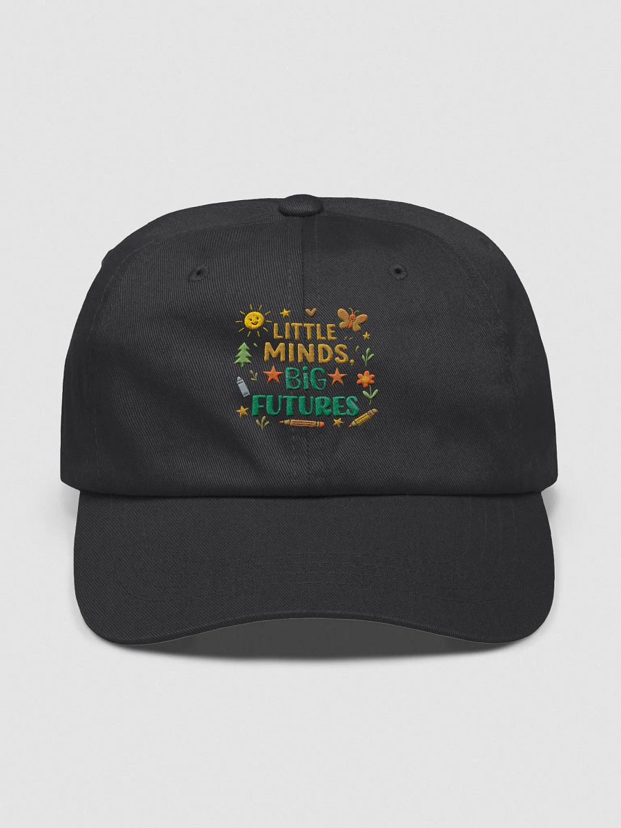 Little Minds Big Futures Hat – Embroidered Retro Teacher Cap product image (1)